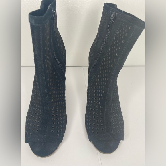 Carlos by Carlos Santana Black Wedge Ankle Boots - Picture 3 of 8